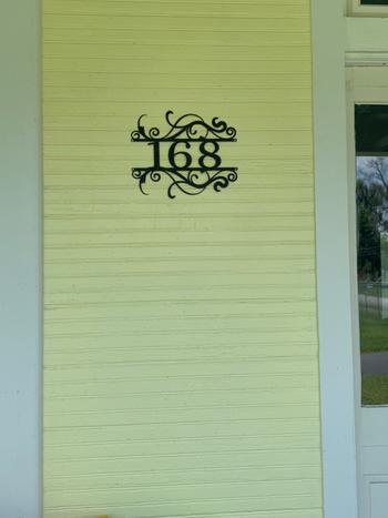 Lakeshore Metal Decor Swirly House Number Review