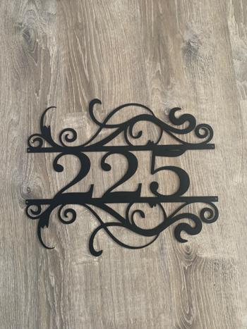 Lakeshore Metal Decor Swirly House Number Review