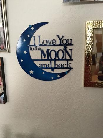 Lakeshore Metal Decor I Love You to the Moon & Back Review