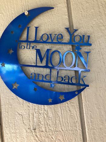 Lakeshore Metal Decor I Love You to the Moon & Back Review