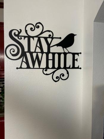 Lakeshore Metal Decor Stay Awhile Review