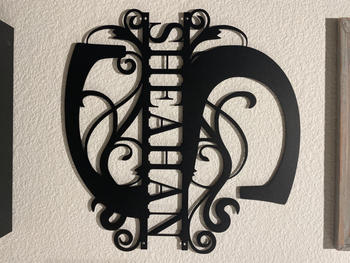 Lakeshore Metal Decor Split Letter Monogram Review