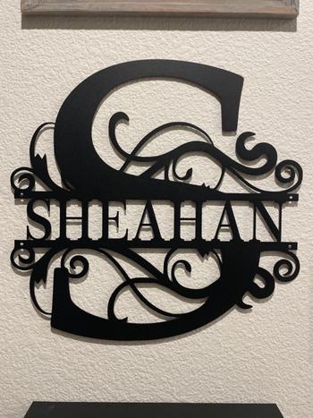 Lakeshore Metal Decor Split Letter Monogram Review