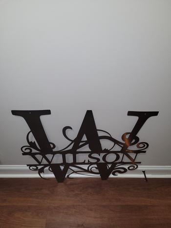 Lakeshore Metal Decor Split Letter Monogram Review