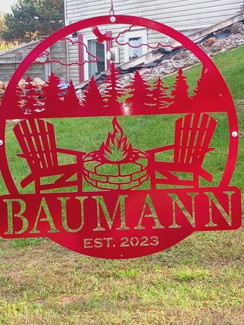 Lakeshore Metal Decor Campfire Monogram Review