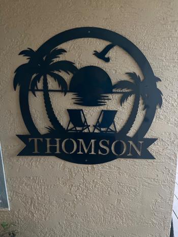 Lakeshore Metal Decor Beach Monogram Review