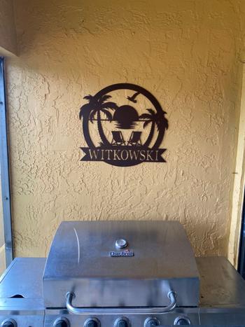 Lakeshore Metal Decor Beach Monogram Review