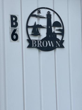 Lakeshore Metal Decor Lighthouse Monogram Review