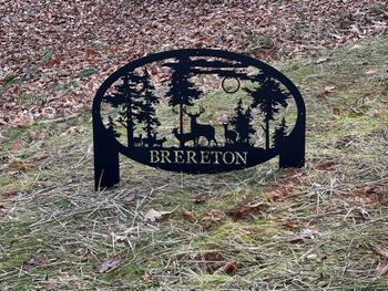 Lakeshore Metal Decor Deer Oval Monogram Review