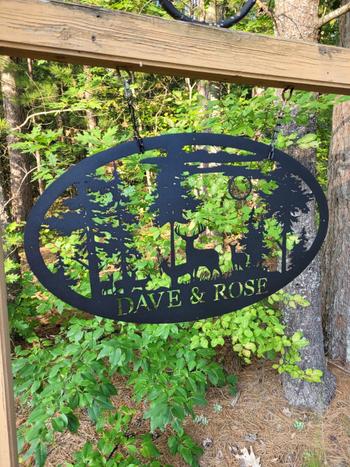 Lakeshore Metal Decor Deer Oval Monogram Review