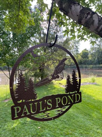Lakeshore Metal Decor Eagle Outdoor Monogram Review