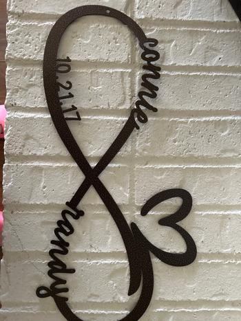 Lakeshore Metal Decor Infinity Monogram Review