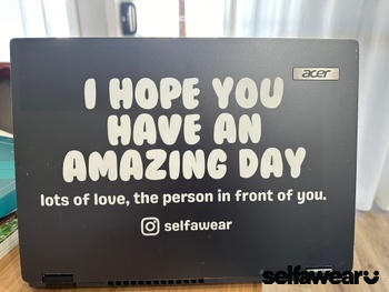 Selfawear HAVE AN AMAZING DAY. - Positive Driving Car Sticker Review