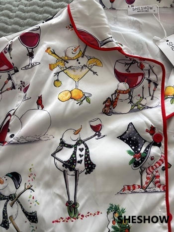 SheShow Winey Snowman Pajama Set Review
