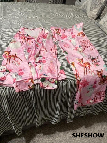 SheShow Vintage Pink Christmas Pajama Set Review