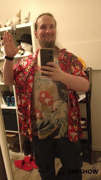 SheShow Magikarp Hawaiian Shirt And Shorts (Sold Separately) Review