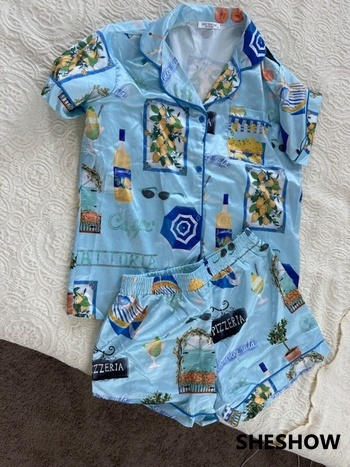 SheShow Italy Vacation Pajama Set Review