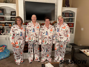 SheShow The Twelve Cats Of Christmas Satin Pajama Set Review