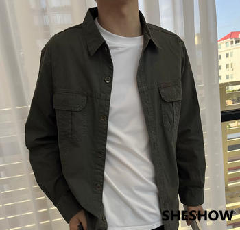SheShow Double Pocket Casual Work Shirt For Men Review