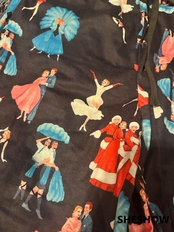 SheShow White Christmas Contrast Wide Leg Pants For Women Review