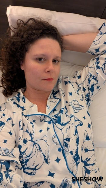 SheShow Corgi In Space Satin Pajama Set For Women Review