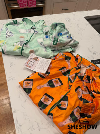 SheShow Champagne Bottle Pajama Set Review