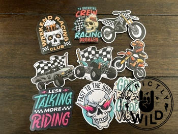 Strictly Wild Checker Dirt Bike Sticker Review