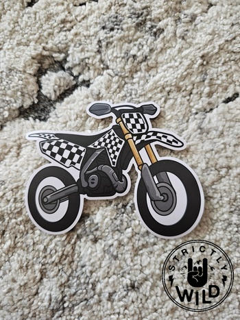 Strictly Wild Checker Dirt Bike Sticker Review