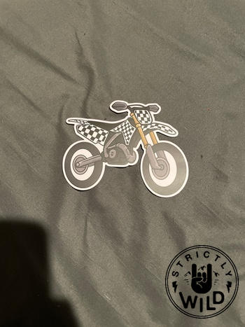 Strictly Wild Checker Dirt Bike Sticker Review