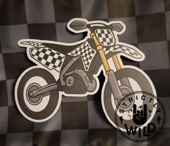 Strictly Wild Checker Dirt Bike Sticker Review