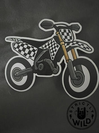 Strictly Wild Checker Dirt Bike Sticker Review