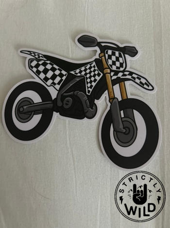 Strictly Wild Checker Dirt Bike Sticker Review