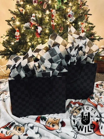 Strictly Wild Black Grey Checks Gift Bag Review