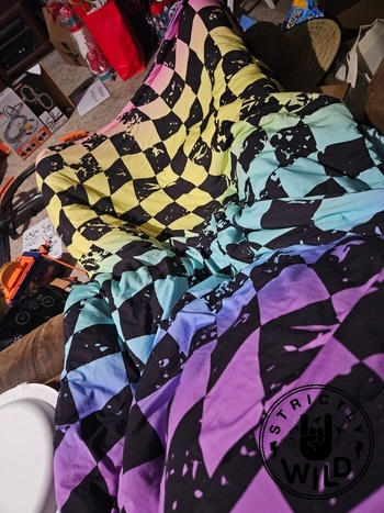 Strictly Wild Rainbow Checker Blanket Review