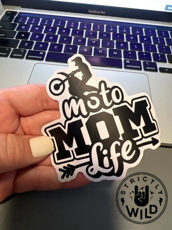 Strictly Wild Moto Mom Life Sticker Review
