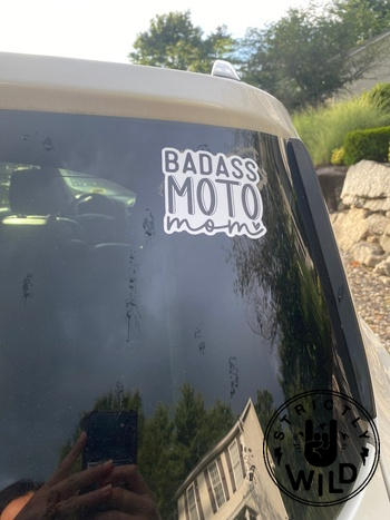 Strictly Wild Badass Moto Mom Sticker Review