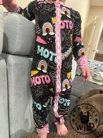 Strictly Wild Moto Girl Zip Up Pajamas Review