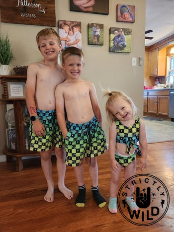 Strictly Wild Retro Dirt Bike Checks Girls 2 Piece Review