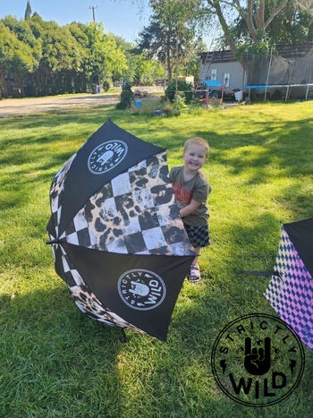 Strictly Wild Leopard Checker Umbrella - PREORDER (Begin Shipping To You May 10 - 17) Review
