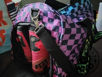 Strictly Wild Rainbow Checker Duffel Bag Review