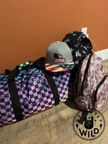 Strictly Wild Rainbow Checker Duffel Bag Review
