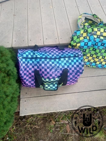 Strictly Wild Rainbow Checker Duffel Bag Review