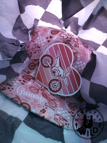 Strictly Wild Dirt Bike Heart Sticker Review