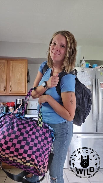 Strictly Wild Rainbow Checker Beach Bag Review