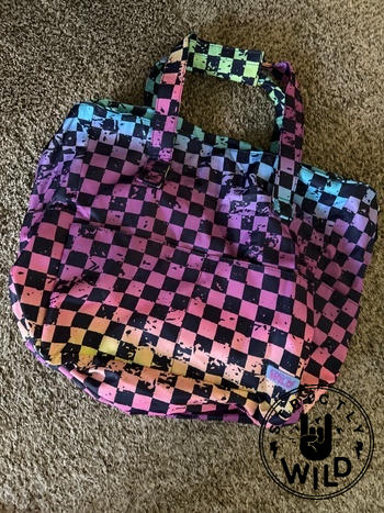 Strictly Wild Rainbow Checker Beach Bag Review