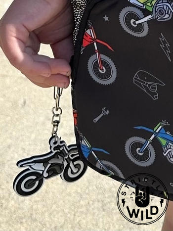 Strictly Wild Grey Dirt Bike Keychain Review