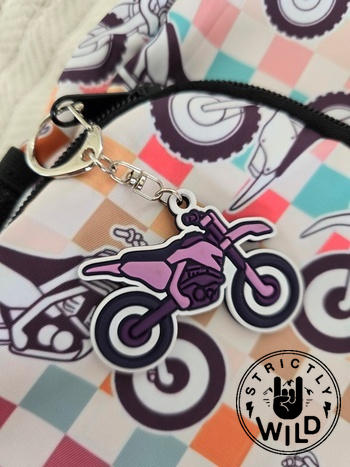 Strictly Wild Purple Dirt Bike Keychain Review