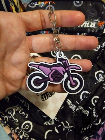 Strictly Wild Purple Dirt Bike Keychain Review