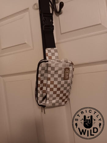Strictly Wild Neutral Checker Cross Body Bag Review