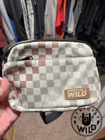 Strictly Wild Neutral Checker Cross Body Bag Review